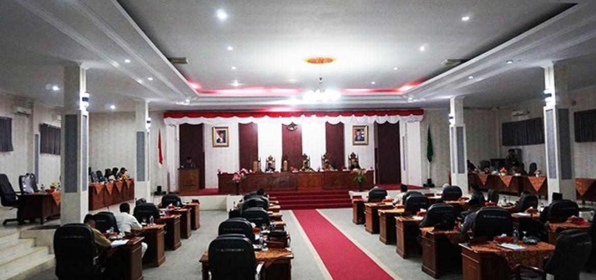 DPRD Lebong Gelar Paripurna Penyampaian 8 Raperda 2020