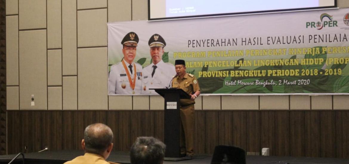 53 Perusahaan di Bengkulu Terima Sertifikat PROPER