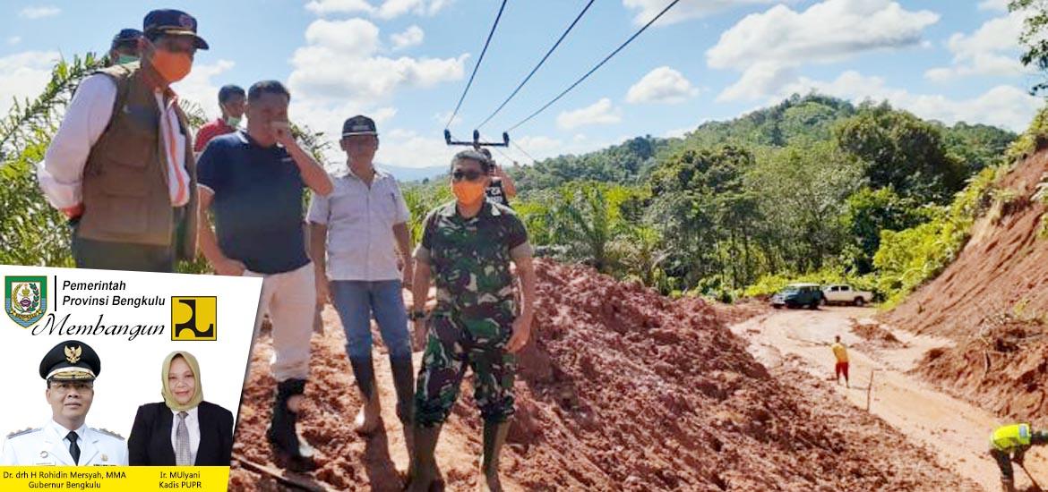  Jalan Longsor di Bengkulu Tengah
