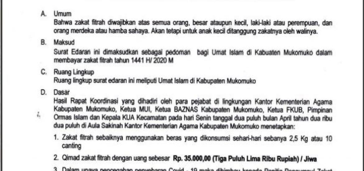 Ketentuan Zakat