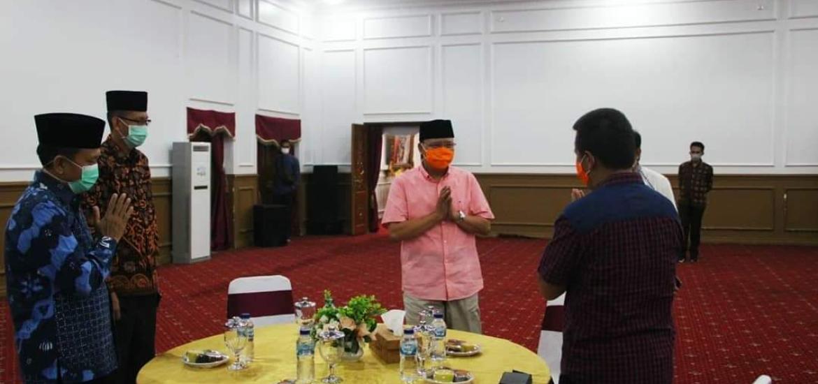 Gubernur Rohidin menerima kunjungan Danrem 041 Gamas