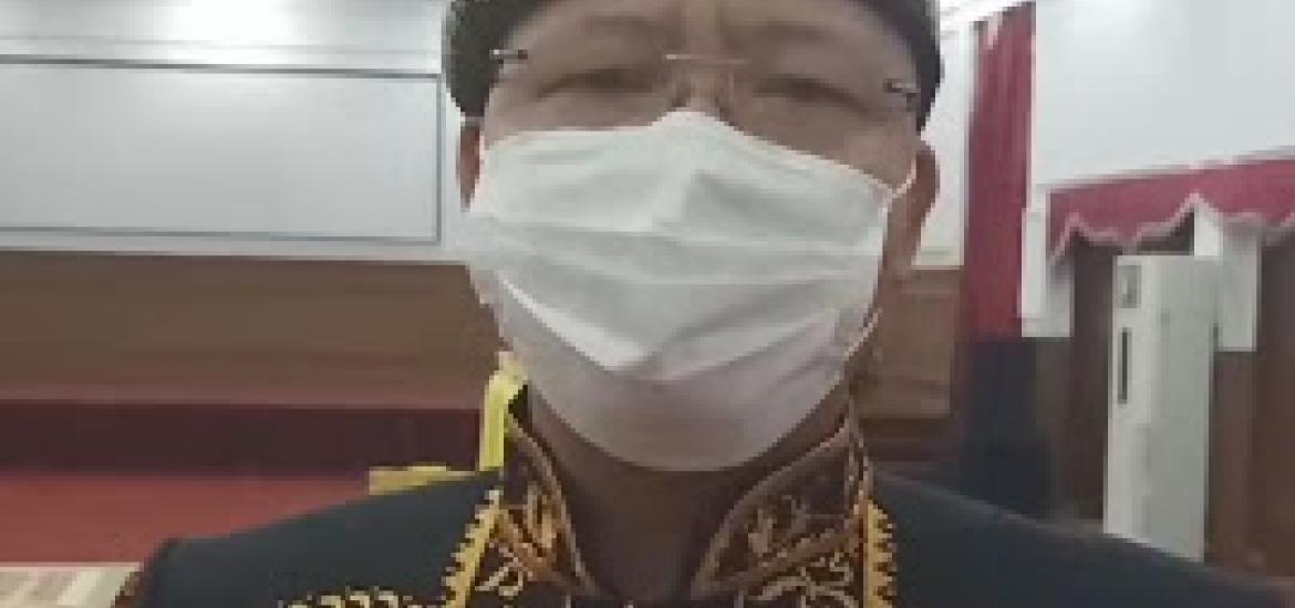 gubernur rohidin himbau sensus online lewat story IG