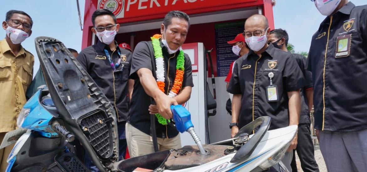 Peresmian  Pertashop Pasar Pino di Bengkulu Selatan