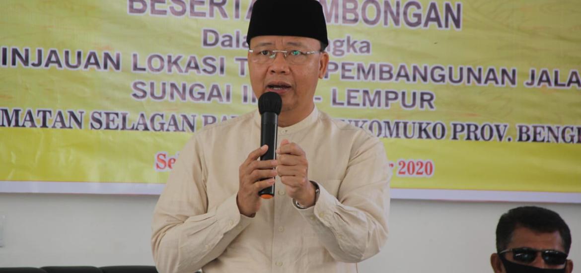 Gubernur Bengkulu Rohidin Mersyah