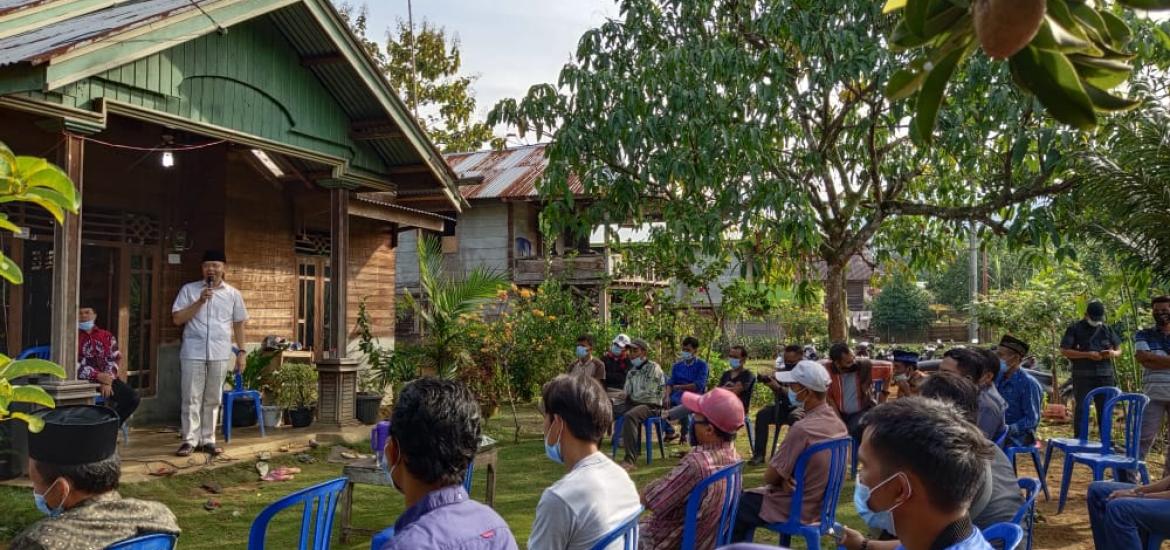Rohidin silaturahmi di Desa Tanah Hitam Kecamatan Padang Jaya Bengkulu Utara