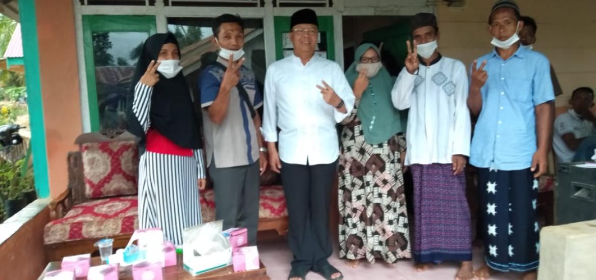 Rohidin silaturahmi di Desa Cipta Mulya Kecamatan Putri Hijau Bengkulu Utara