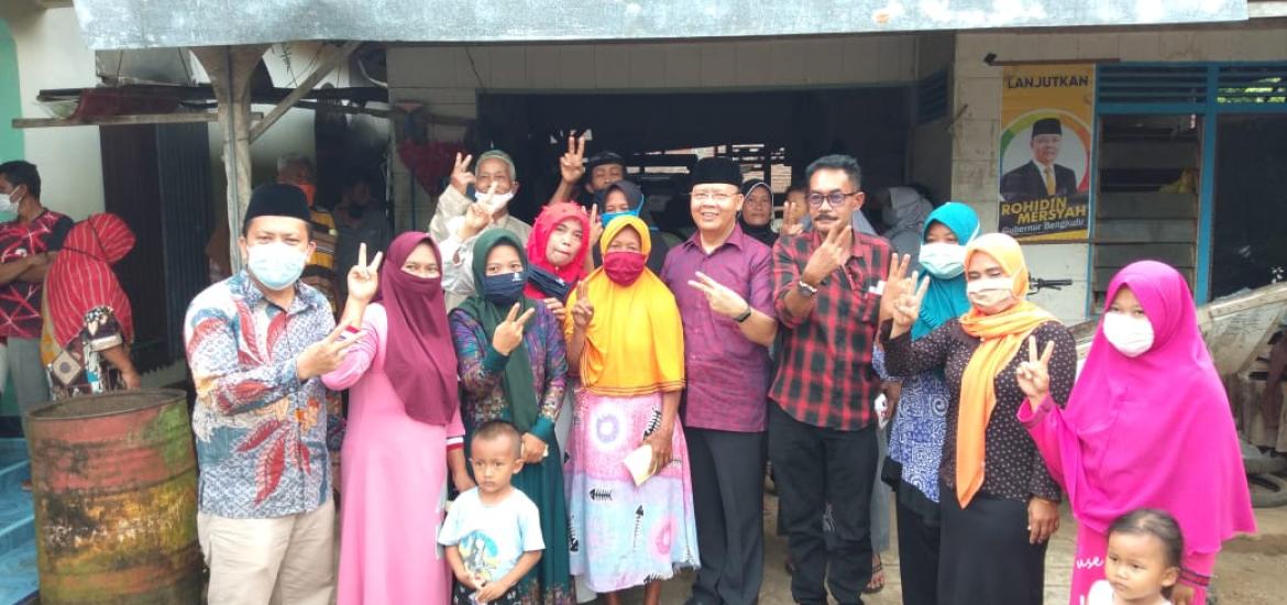 Rohidin di Desa Setia Budi Teras Terunjam