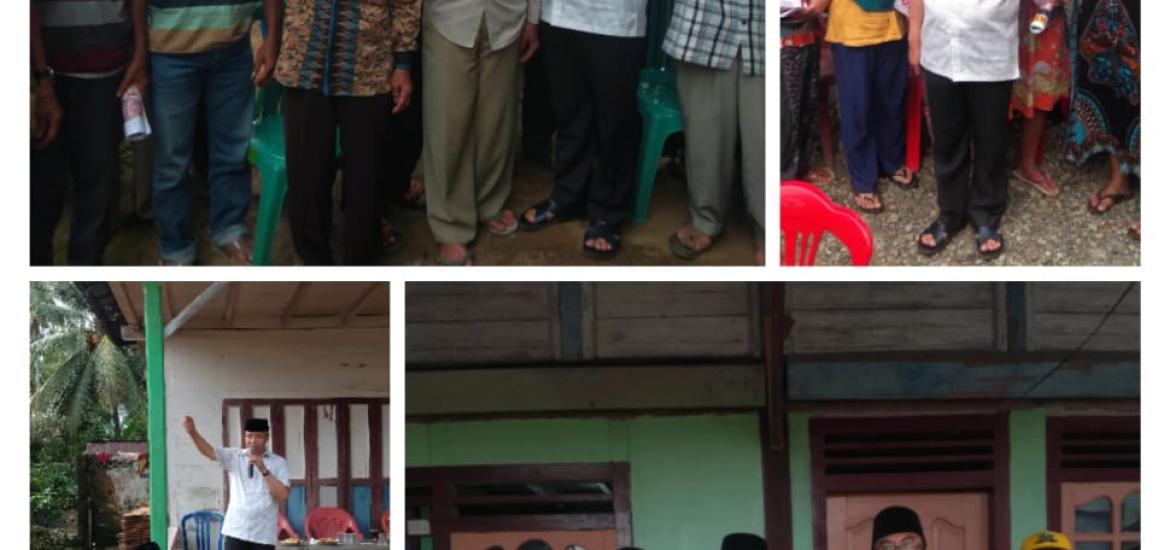 Rohidin bersama masyarakat Padang Guci Hulu
