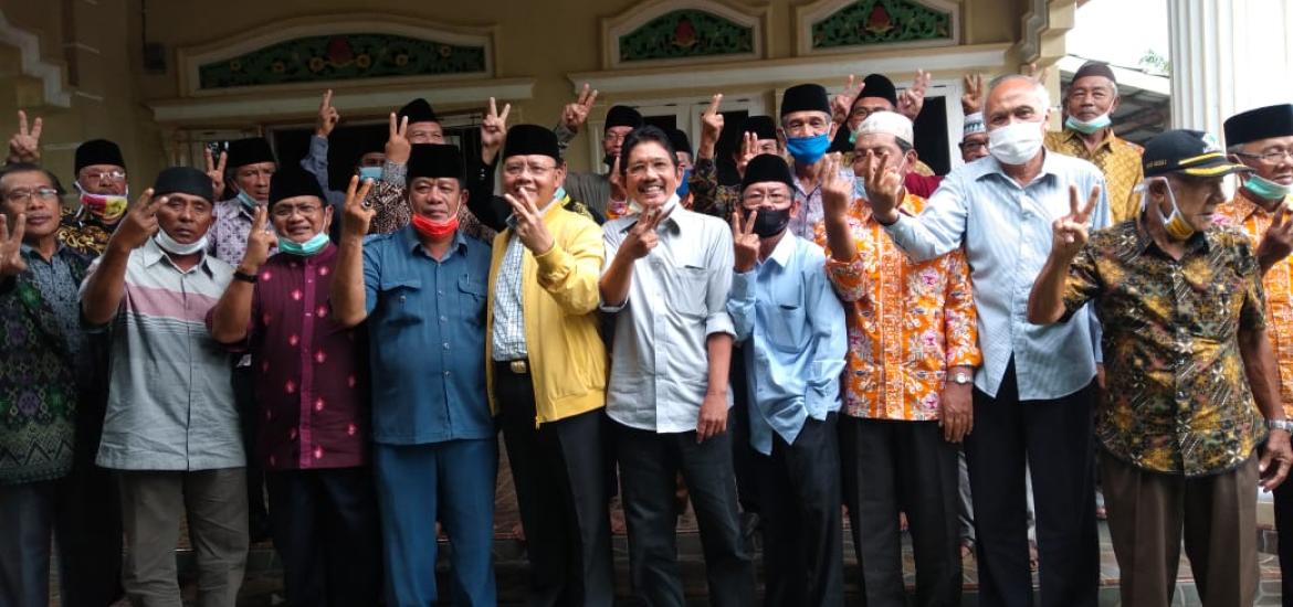 Rohidin bersama kepala kaum dan Pengurus BMA Kabupaten Mukomuko