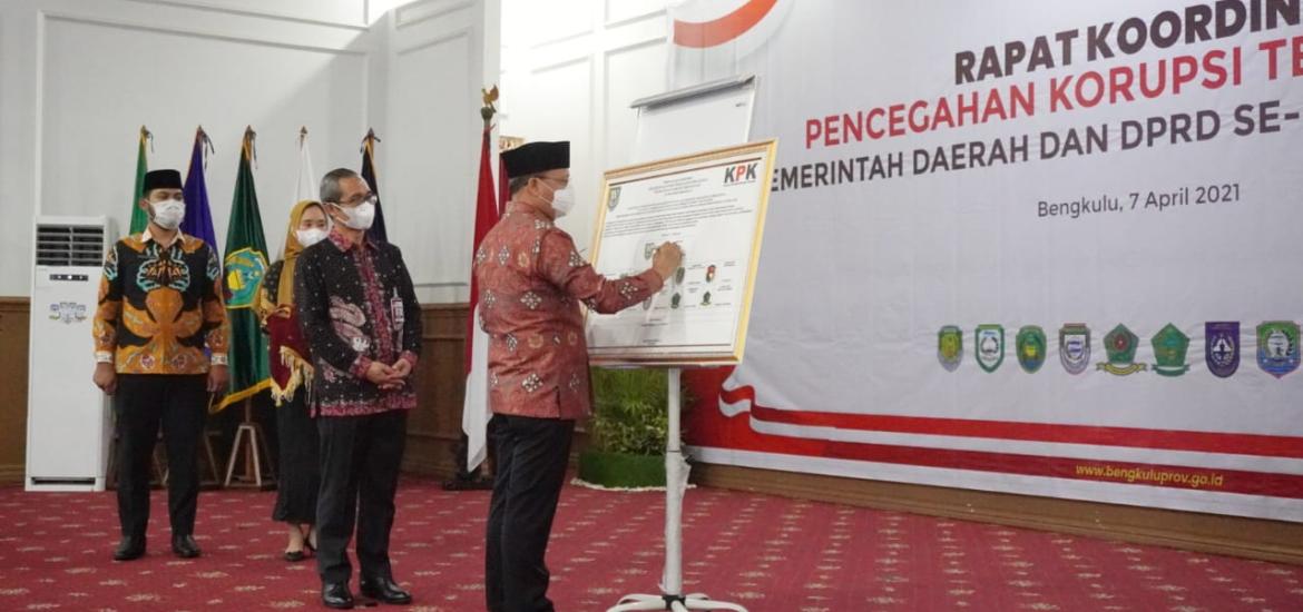 Acara Pencegahan Korupsi Pemda se-Provinsi Bengkulu 