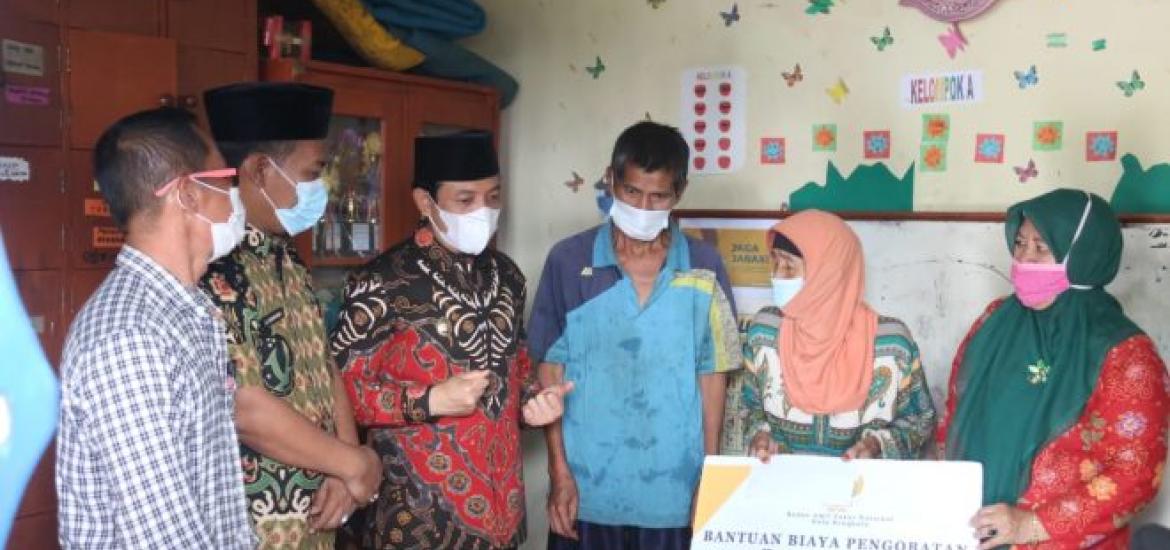 Wawali Dedy Kirim Bantuan Dari Baznas