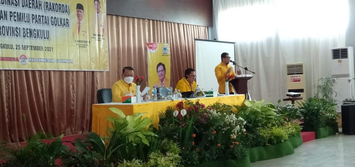 Rakorda Pemenangan Pemilu Golkar Provinsi Bengkulu