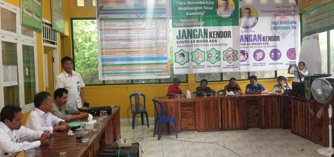 Kegiatan Monitoring dan Evaluasi di Desa Kandang