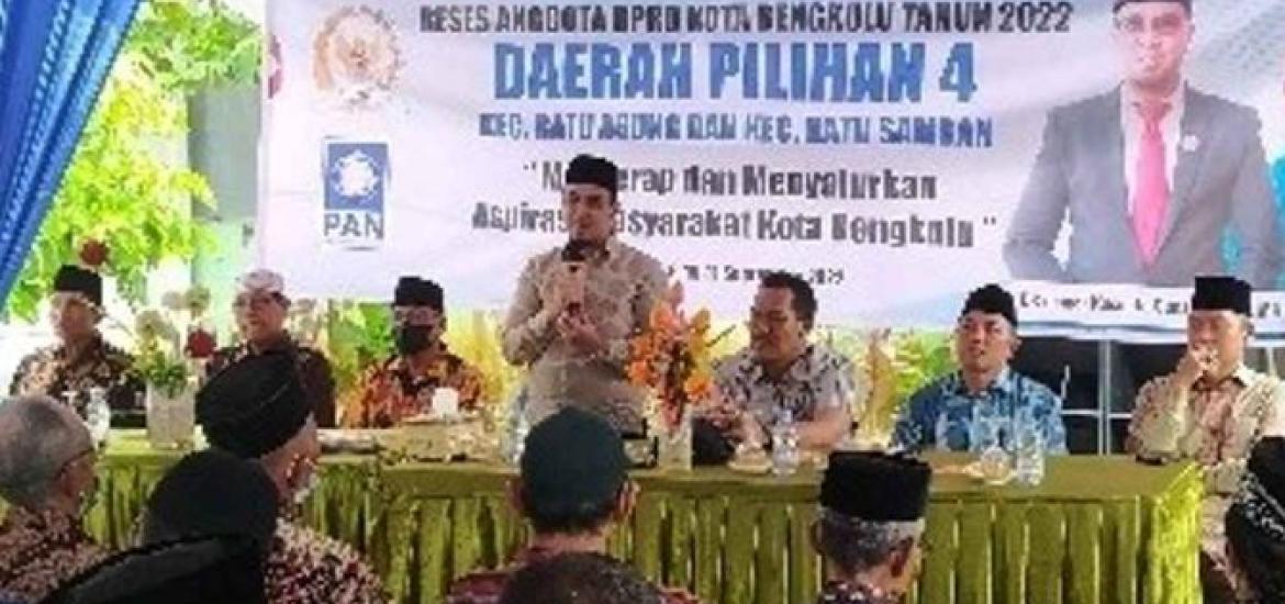  Anggota DPRD Kota Bengkulu Kusmito Serap Aspirasi Mayarakat Dapil 4