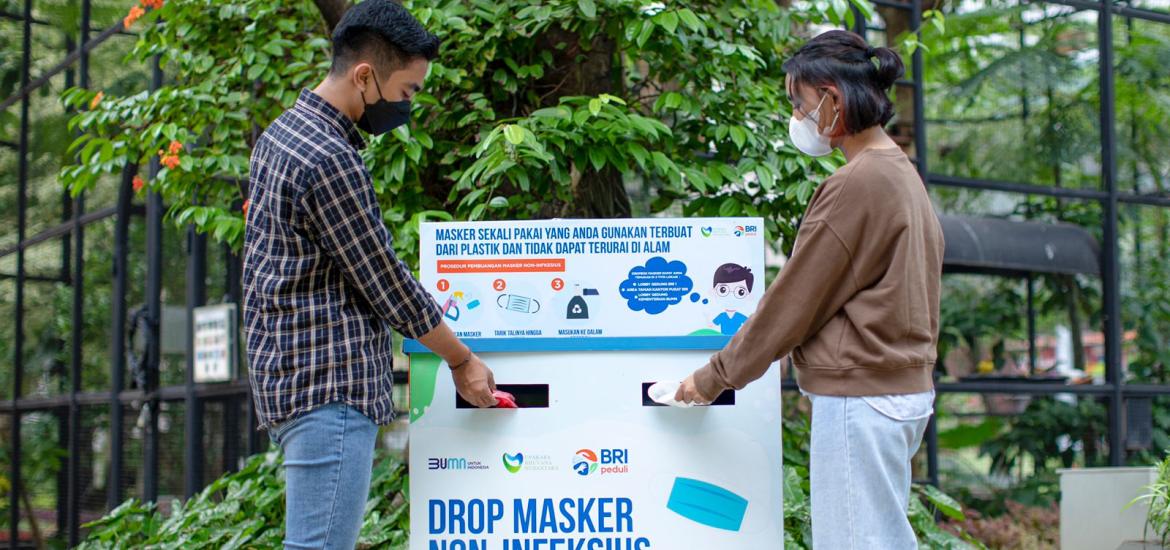 BRI Peduli Mengubah Jadi Pot Tanaman