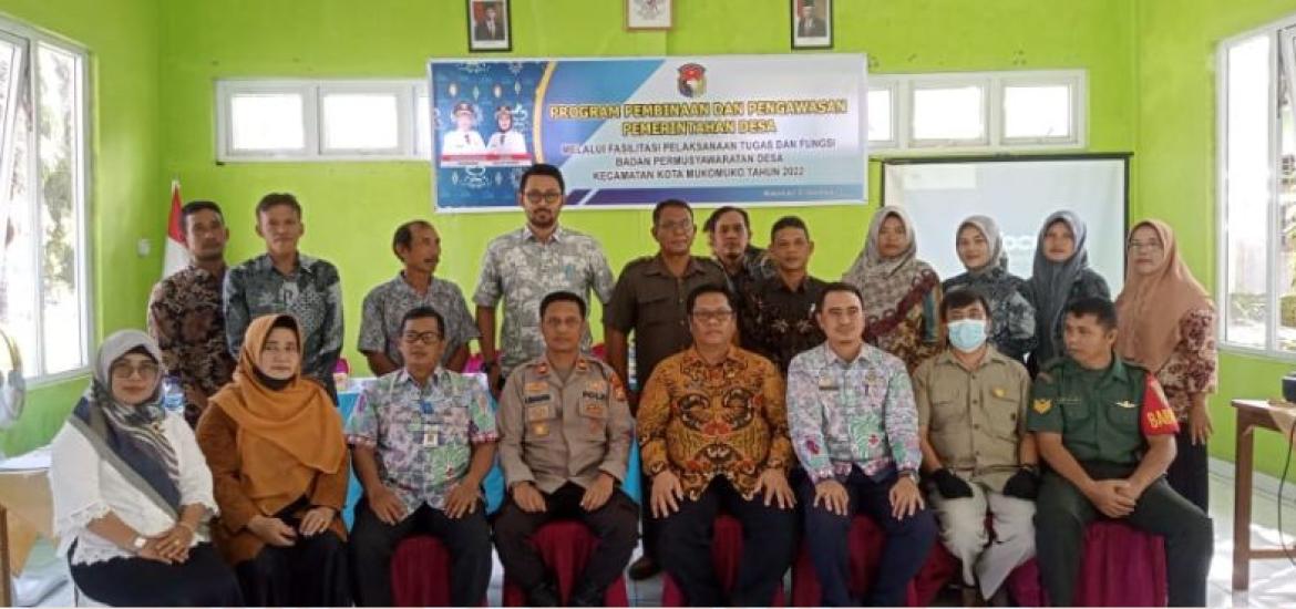 Kecamatan Kota Mukomuko Gelar Pelatihan Pembinaan dan Pengawasan Pemerintah Desa