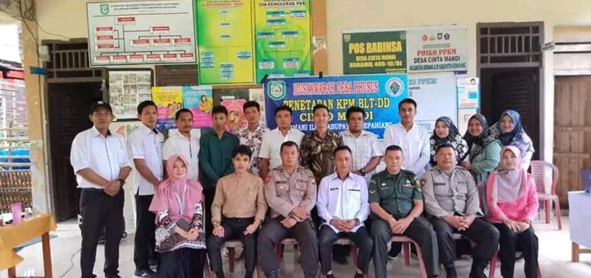 Pemdes Cinto Mandi Tetapkan 20 KK Penerima BLT-DD 2023