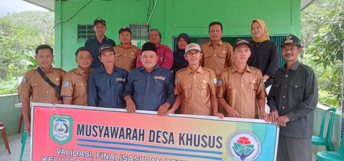 Pemdes Langgar Jaya Tetapkan 53 KK Penerima BLT-DD 2023