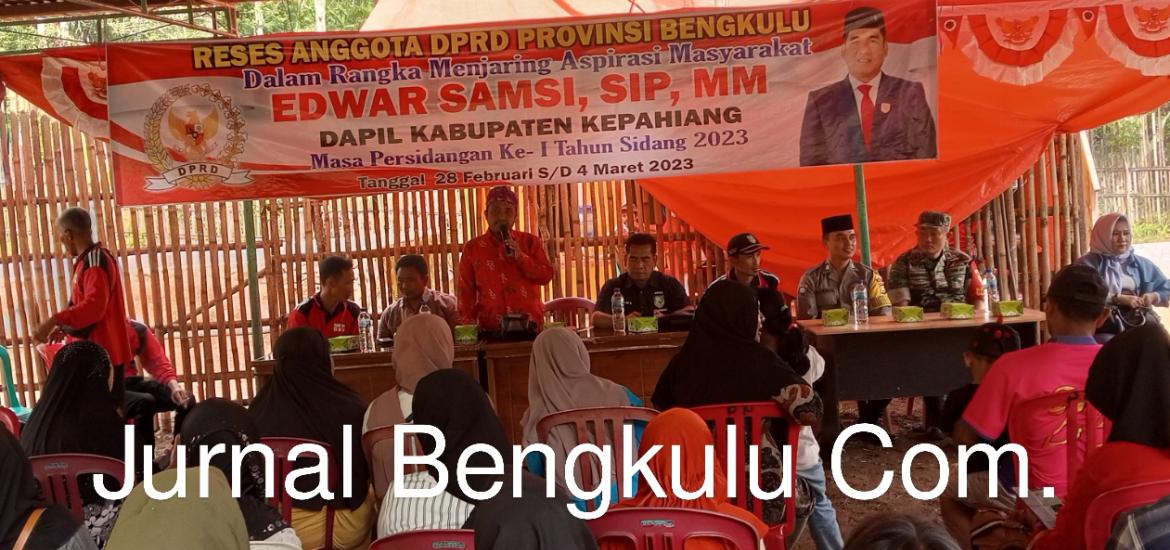 Jaring Aspirasi ,Edwar Samsi dari PDIP Reses ke Bukit Menyan