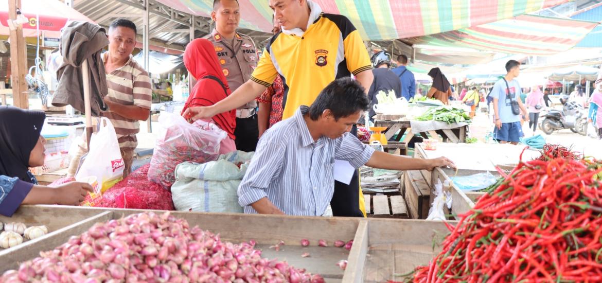 Kapolres Muba Turun ke Pasar