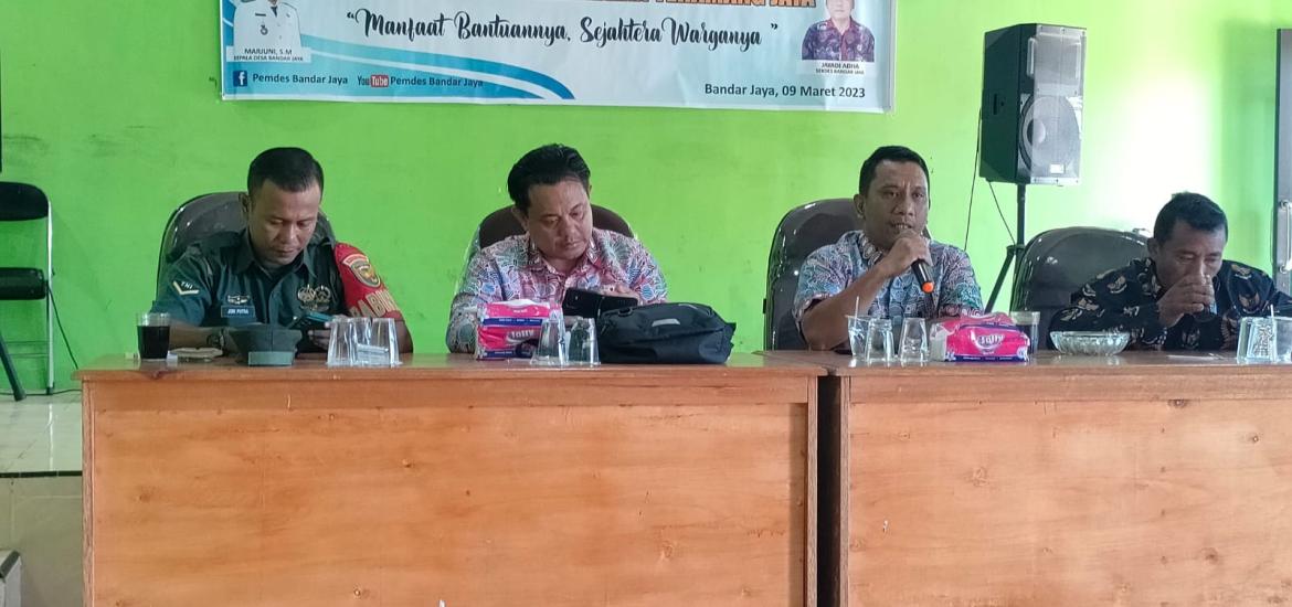 Pemdes Bandar Jaya Sukses Salurkan BLT DD Kepada 39 KPM