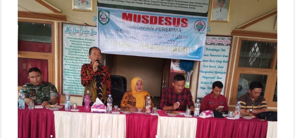 Pemdes Cirebon Baru Tetapkan 20 KK Penerima BLT-DD 2023