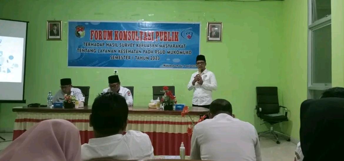 RSUD Mukomuko Gelar Forum Konsultasi Publik