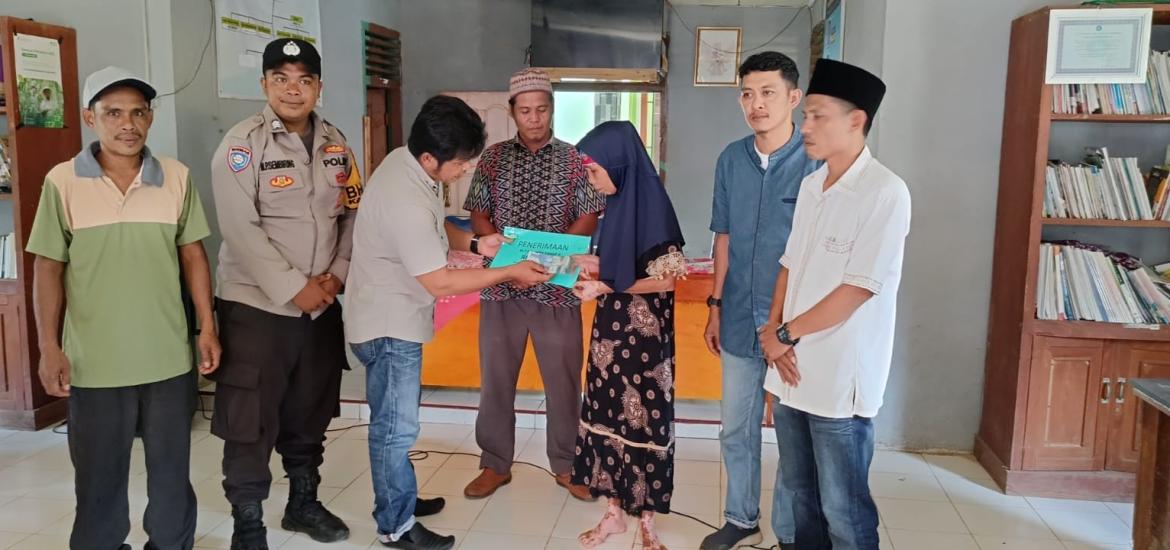 Penyaluran BLT DD Sungai Lantang Berjalan Kondusif