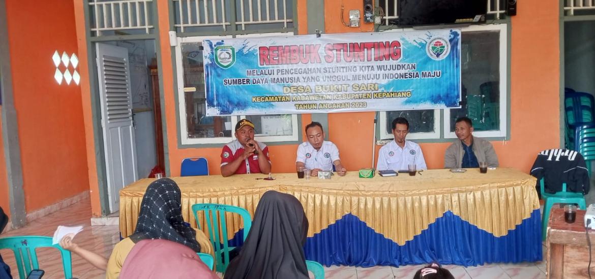 Rembuk Stunting Desa Bukit Sari
