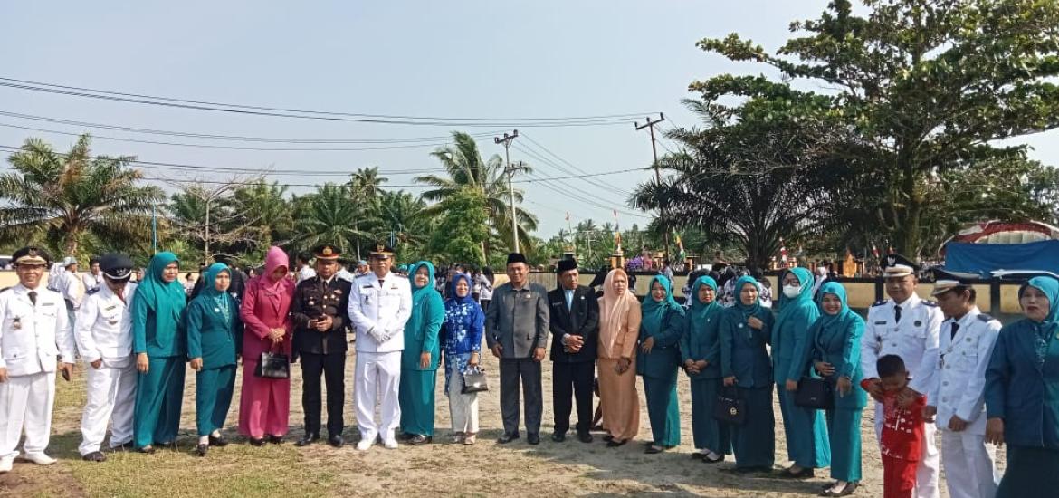 Upacara HUT RI ke-78 Kecamatan Teramang Jaya