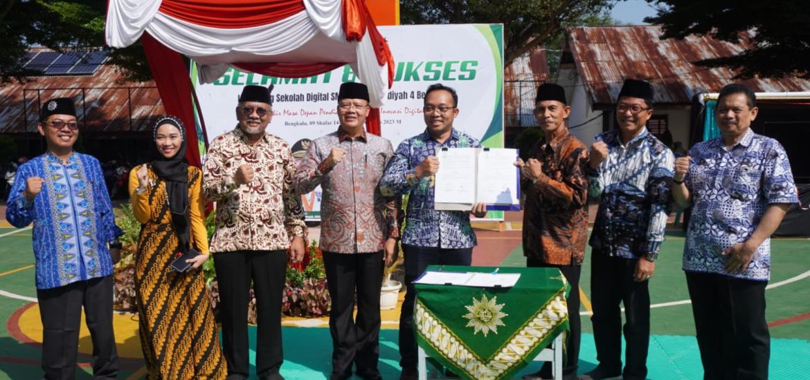 launching Sekolah Digital dan Penguatan Sekolah Muhammadiyah 4 Kota Bengkulu