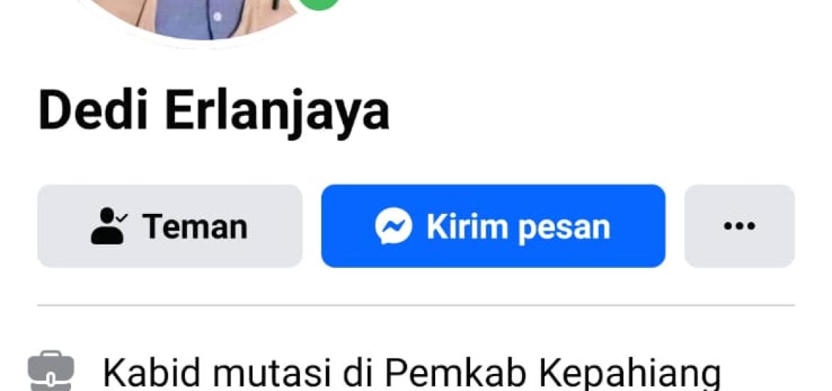 Akun Palsu Gunakan Identitas Salah Satu ASN Kepahiang