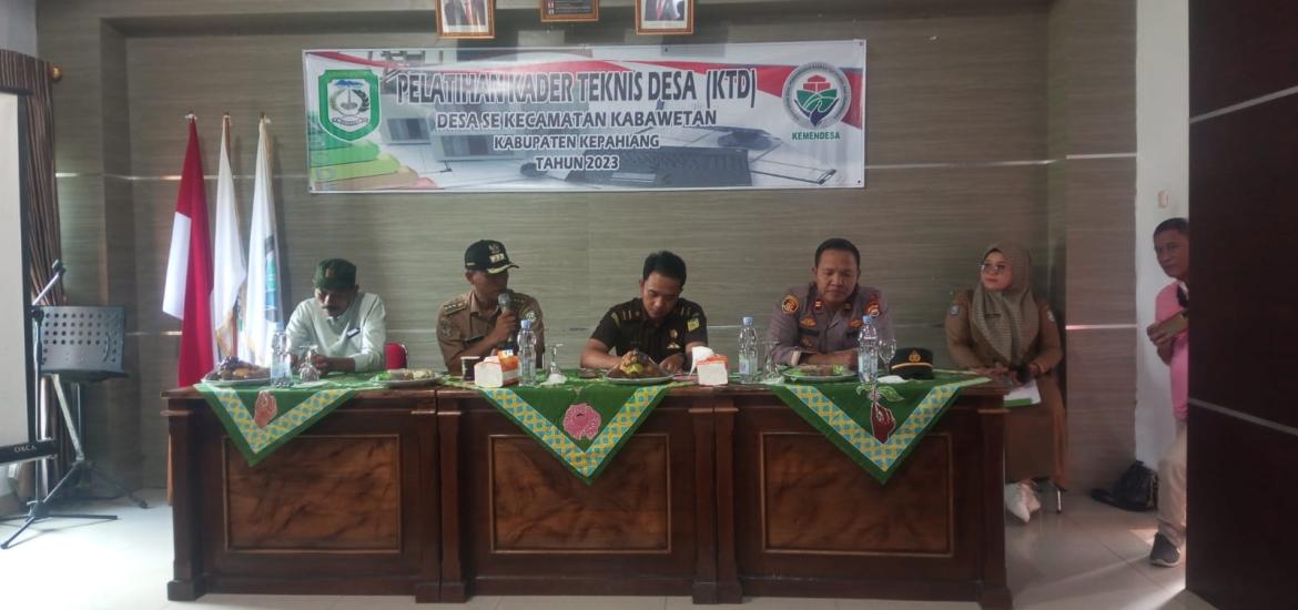Sebanyak 14 Perwakilan Pemdes Kecamatan Kabawetan Ikuti Pelatihan KTD