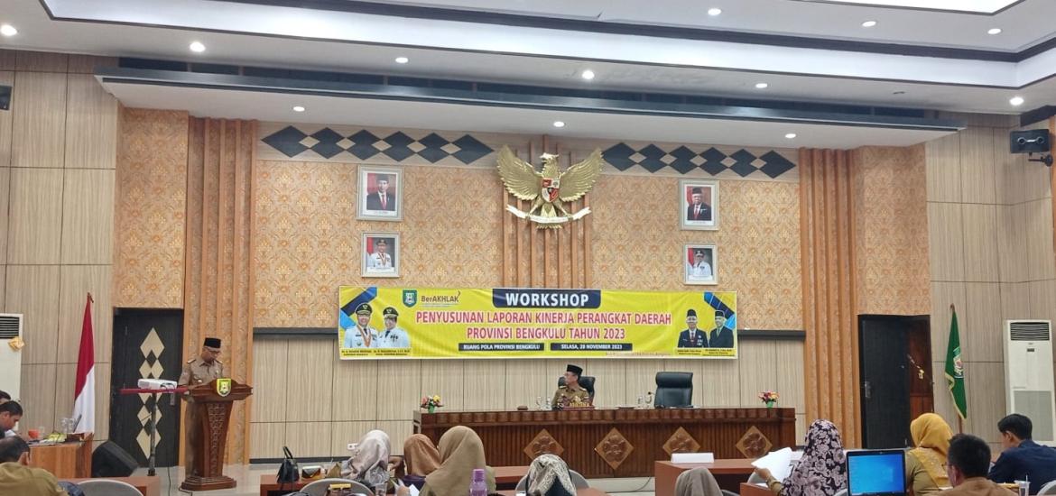 Pemprov Bengkulu Gelar Workshop Penyusunan Pelaporan Kinerja Perangkat Daerah 