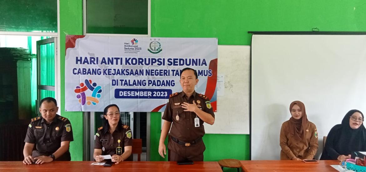 Cabang Kejaksaan Negeri Tanggamus di Talangpadang  Peringati  Hari Anti Korupsi Sedunia 