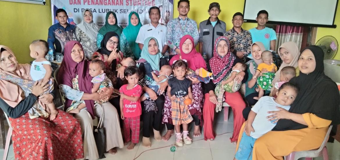 Penguatan pencegahan dan penurunan angka stunting melalui sosialisasi kepada warga masyarakat di desa Lubuk selandak