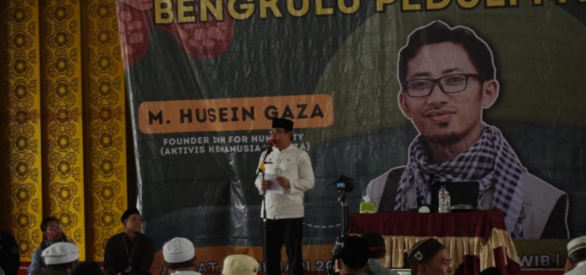 Pemprov Bengkulu bersama Organisasi Kemanuisiaan Edukasi Masyarakat Untuk Peduli Palestina