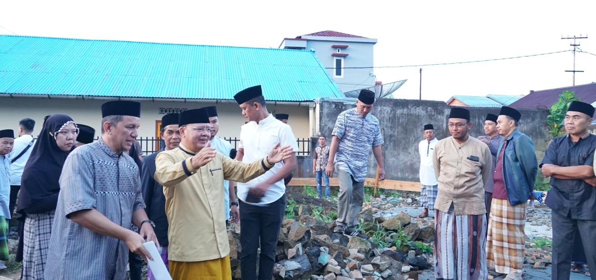 Peletakan batu pertama pembangunan Musala Ibnu Sabil di Rejang Lebong