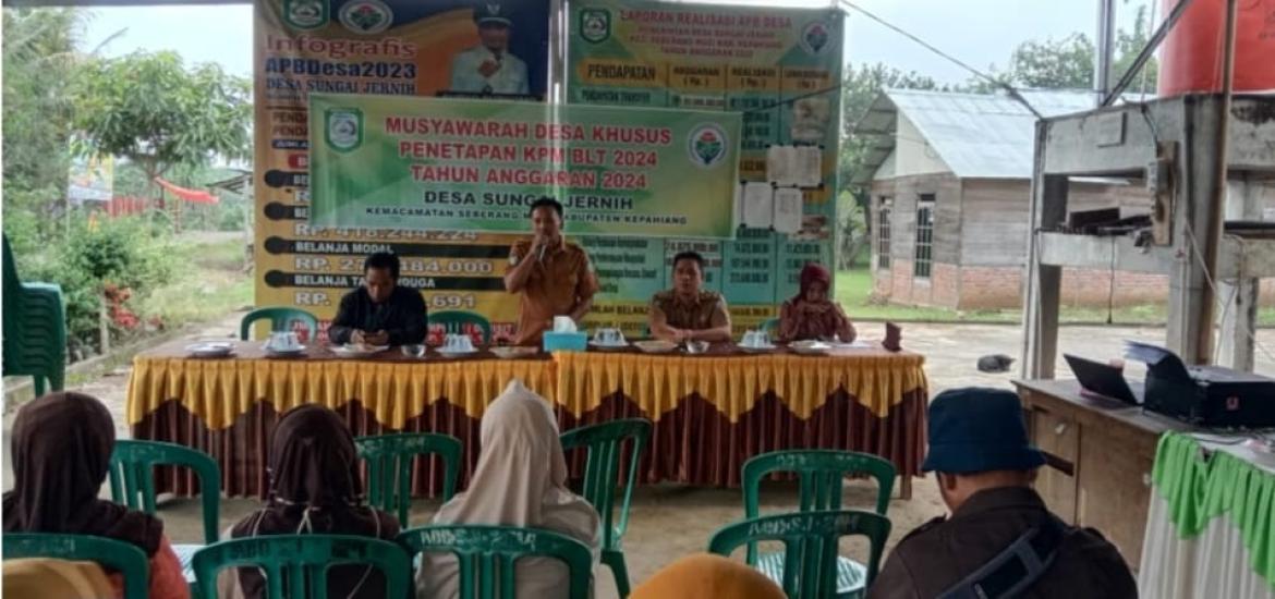 Masyarakat  Desa Sungai Jernih Senang Sebagai Penerima BLT -DD  23 KPM di Tahun 2024