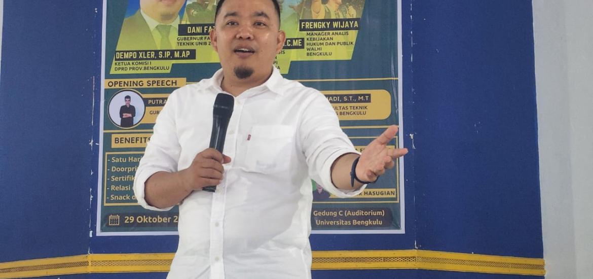 Ketua Komisi I DPRD Provinsi Bengkulu, Dempo Xler