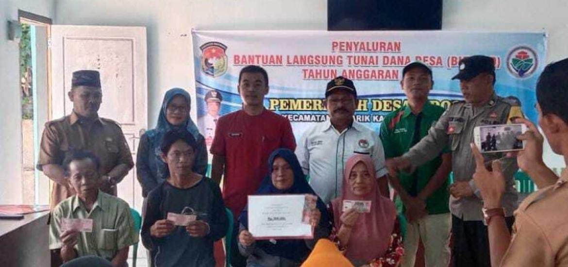 Pemdes Sidodadi Salurkan BLT DD Tahap I Tahun 2024