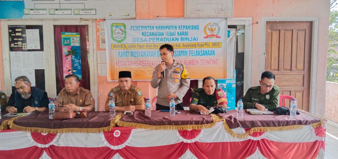 Rembuk Stunting Desa Peraduan Binjai