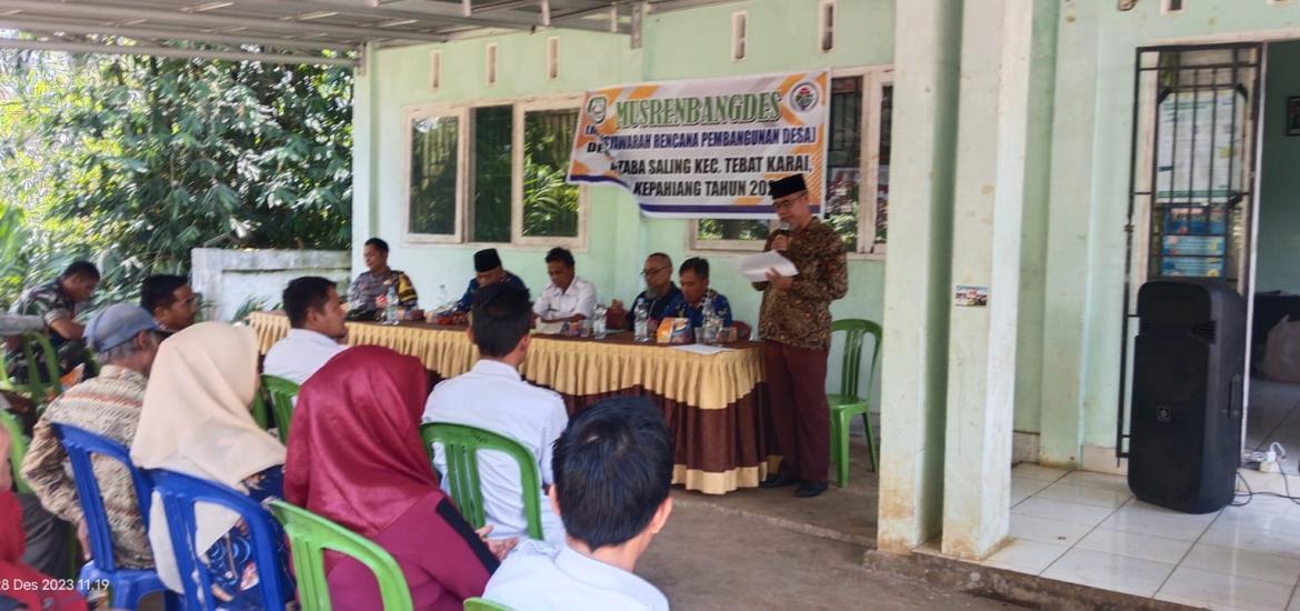 Musrenbang Desa Taba Saling