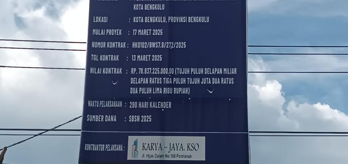 Proyek Pengendalian Banjir Bengkulu