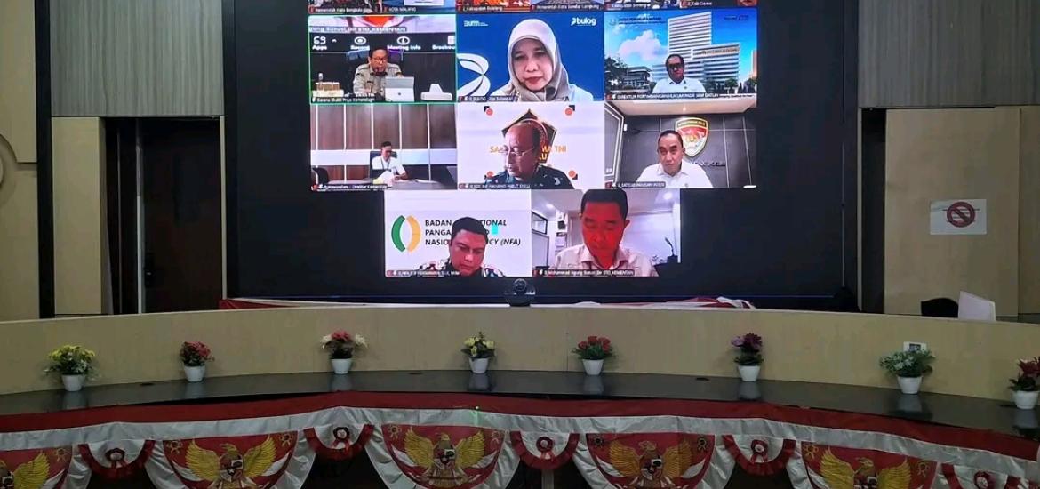 Pemkot Bengkulu Ikuti Rakor Pengendalian Inflasi dan Evaluasi Program 3 Juta Rumah