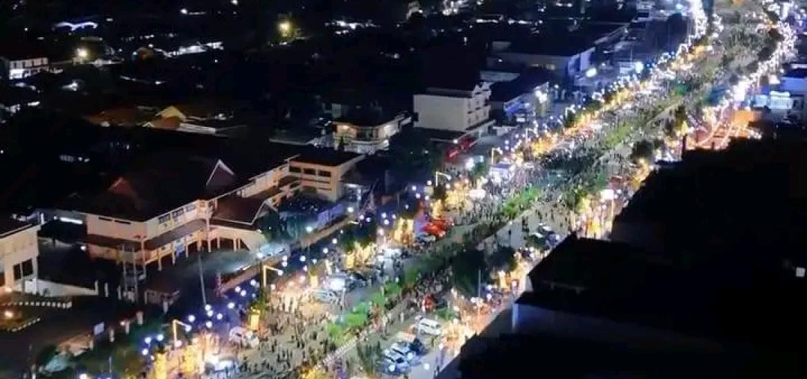 Foto belungguk point dari atas