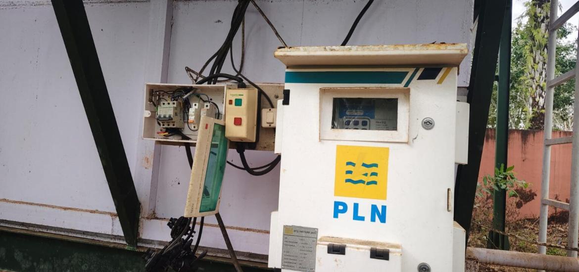 Foto Kwh Listrik Proyek Spam Desa Fajar Baru