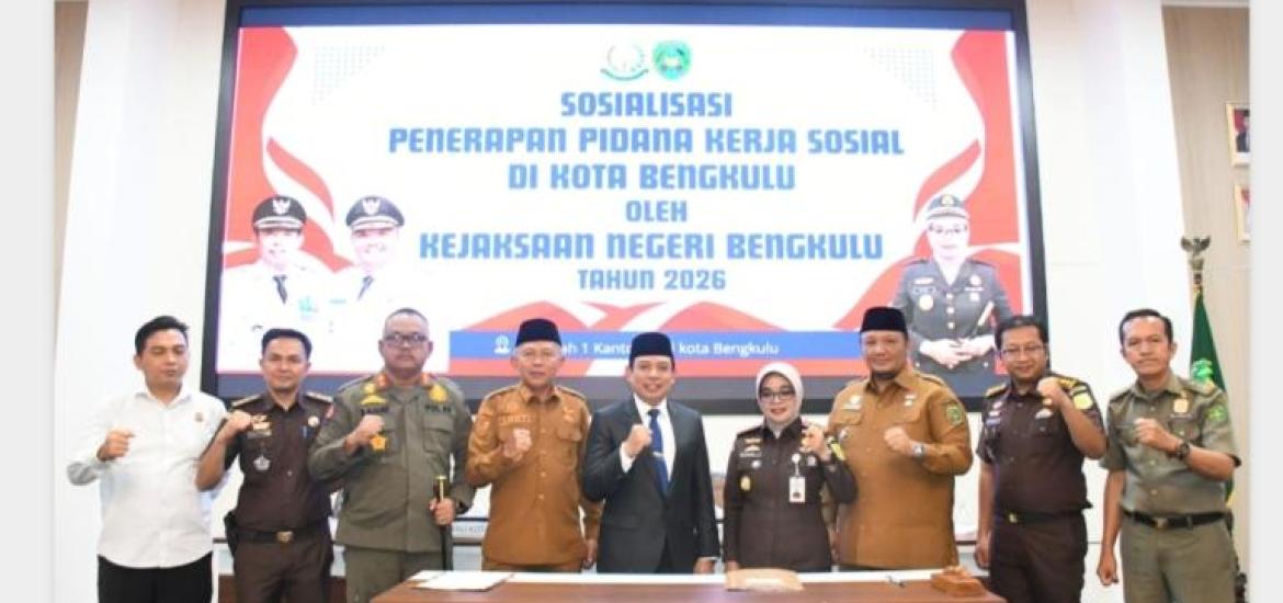 Pemkot Bengkulu Teken MoU dengan Kejari Sambut Pemberlakuan KUHP Nasional