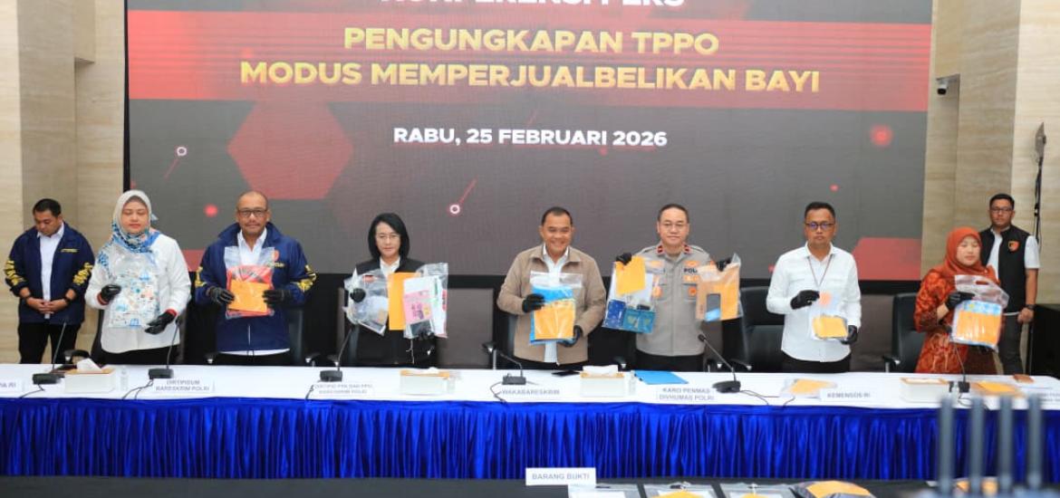Konferensi pers Mabes polri