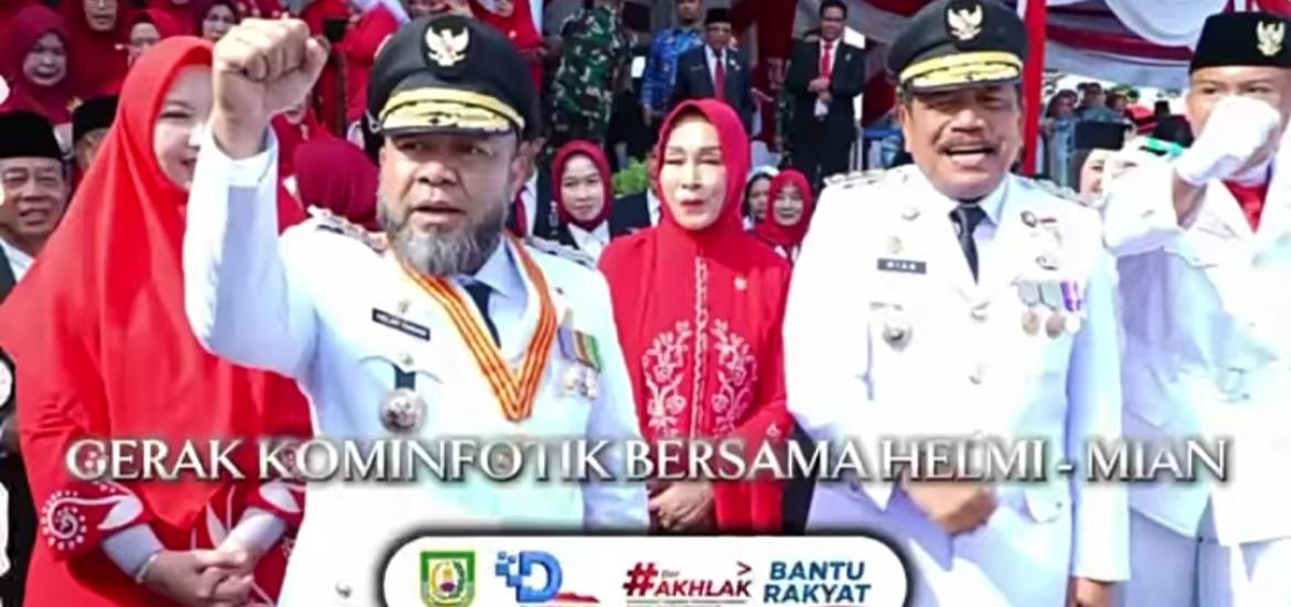 365 Hari Gerak Dinas Kominfotik Provinsi Bengkulu bersama Gubernur Bengkulu H Helmi Hasan dan Wakil Gubernur H Mian